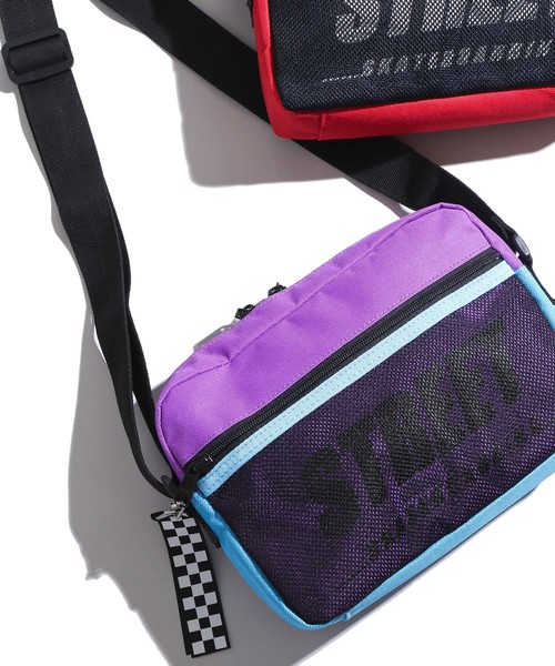 WEGO(ウィゴー)の「WEGO/STREETメッシュポケットショルダーバッグ(ショルダーバッグ・レディース・ベージュ/ブラック/ピンク/トリコロール/マルチ・FREE)」の4枚目の写真