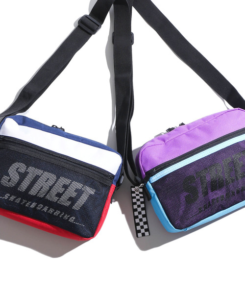 WEGO(ウィゴー)の「WEGO/STREETメッシュポケットショルダーバッグ(ショルダーバッグ・レディース・ベージュ/ブラック/ピンク/トリコロール/マルチ・FREE)」の16枚目の写真