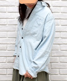 GREEN BOWL | GREEN BOWL 8oz Denim Bleached Shirts/グリーンボウル 8オンス デニム ブリーチ シャツ(シャツ/ブラウス)