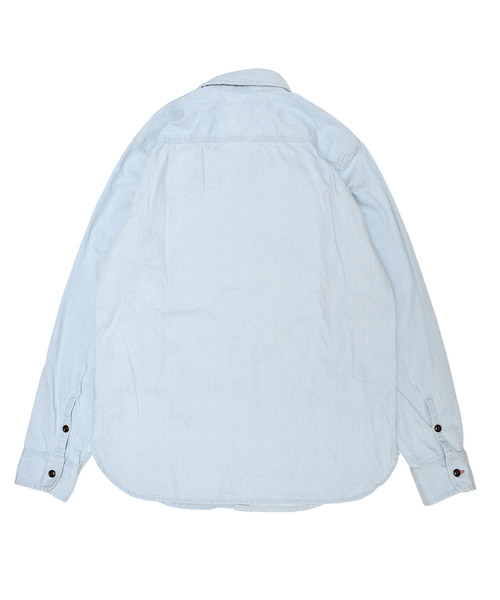 GREEN BOWL（グリーンボウル）の「GREEN BOWL 8oz Denim Bleached Shirts/グリーンボウル 8オンス デニム ブリーチ シャツ（シャツ/ブラウス・メンズ・ブルー・40/38）」の8枚目の写真