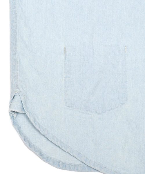 GREEN BOWL（グリーンボウル）の「GREEN BOWL 8oz Denim Bleached Shirts/グリーンボウル 8オンス デニム ブリーチ シャツ（シャツ/ブラウス・メンズ・ブルー・40/38）」の13枚目の写真