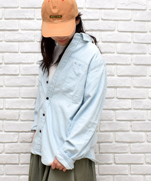 GREEN BOWL（グリーンボウル）の「GREEN BOWL 8oz Denim Bleached Shirts/グリーンボウル 8オンス デニム ブリーチ シャツ（シャツ/ブラウス・メンズ・ブルー・40/38）」の16枚目の写真