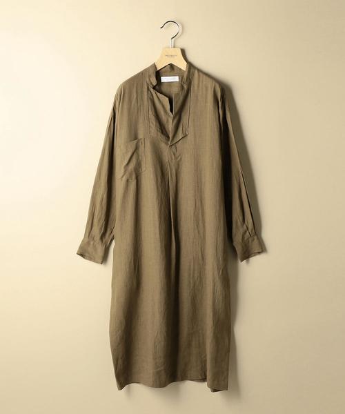 BEAUTY&YOUTH UNITED ARROWS（ビューティーアンドユースユナイテッドアローズ）の「BY ヨークネックロングスリーブワンピース（ワンピース・レディース・ネイビー/オリーブ・FREE）」の5枚目の写真