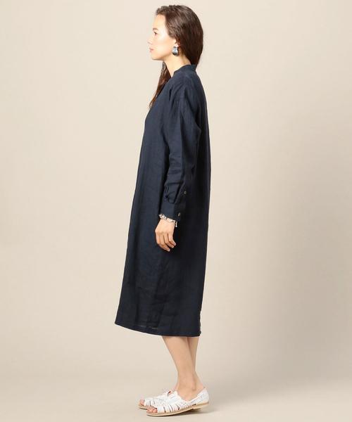 BEAUTY&YOUTH UNITED ARROWS（ビューティーアンドユースユナイテッドアローズ）の「BY ヨークネックロングスリーブワンピース（ワンピース・レディース・ネイビー/オリーブ・FREE）」の8枚目の写真