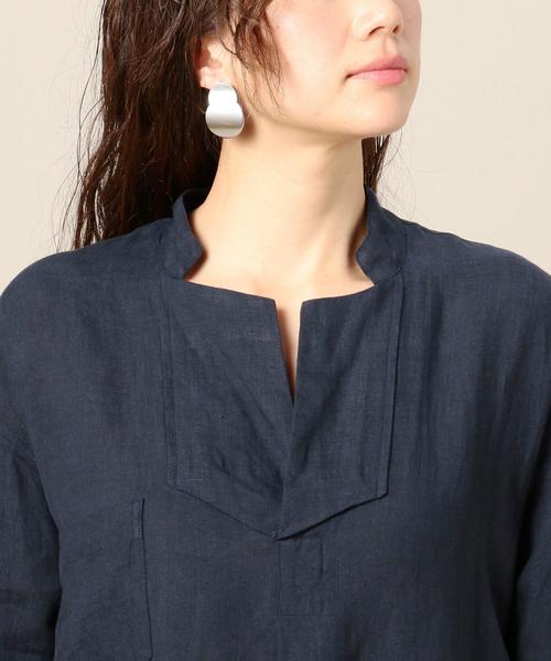 BEAUTY&YOUTH UNITED ARROWS（ビューティーアンドユースユナイテッドアローズ）の「BY ヨークネックロングスリーブワンピース（ワンピース・レディース・ネイビー/オリーブ・FREE）」の10枚目の写真