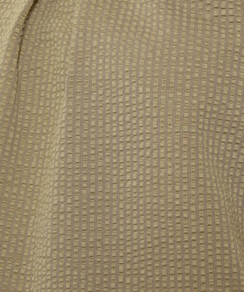 green label relaxing（グリーンレーベルリラクシング）の「D サッカーストライプ ソデツイスト カットソー ◆（Tシャツ/カットソー・レディース・ベージュ/ダークグリーン/ネイビー・FREE）」の11枚目の写真