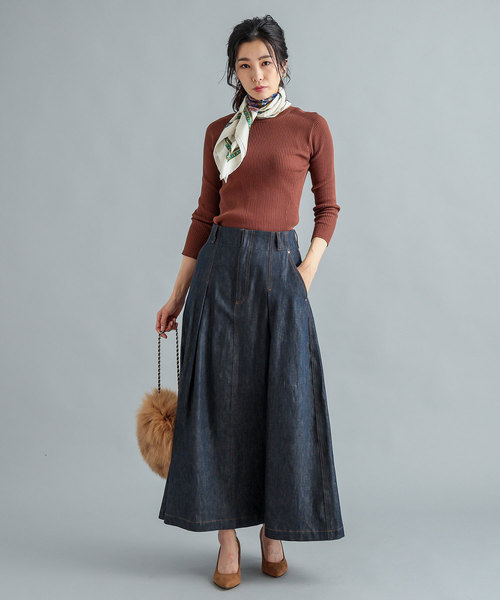 RIVE DROITE（リヴドロワ）の「デニムタックロングスカート（デニムスカート・レディース・グレー/ネイビー・SMALL/MEDIUM）」の11枚目の写真