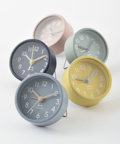 BRUNO（ブルーノ）の「ラウンドリトルクロック（置時計・レディース・ネイビー/ピンク/イエロー/ブルー/グリーン・ﾌﾘ-）」の8枚目の写真