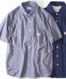 coen | SMITH別注ショールカラー半袖ワークシャツ(その他1⇒WEB限定カラー)(シャツ/ブラウス)