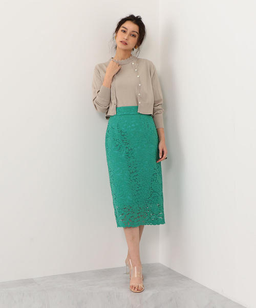 EMMEL REFINES（エメルリファインズ）の「【EMMEL REFINES】〔ハンドウォッシャブル〕FC H/W 衿スカラ ノースリーブ×クルーネックカーディガン（カーディガン/ボレロ・レディース・ライトブルー/ベージュ/ブラック・FREE）」の8枚目の写真