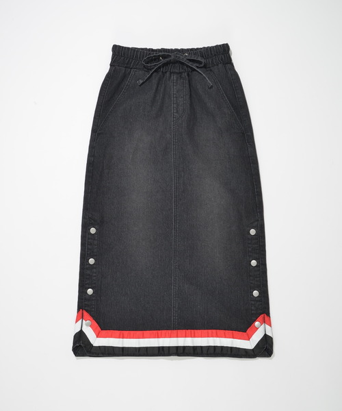 SUPERTHANKS（スーパーサンクス）の「3ラインテープデニムタイトスカート（デニムスカート・レディース・ライトブルー/ブラック/ブルー・SMALL/MEDIUM）」の7枚目の写真