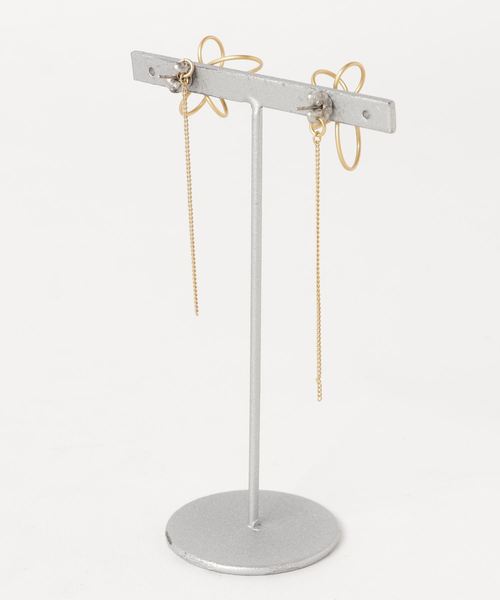 contra bo nepre(コントラ ボ ネプレ )の「OPTILE elitto pierce back chain / オプティルエリットピアスバックチェーン(ピアス(両耳用)・レディース・ゴールド・FREE)」の2枚目の写真