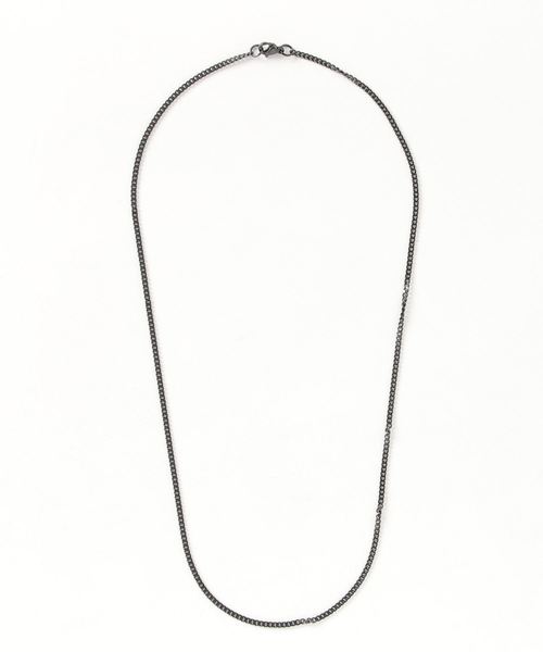 Anthe(アンテ)の「Anthe / stainless necklacce flat link chain type(ネックレス・メンズ・ブラック/シルバー/ゴールド・FREE)」の1枚目の写真