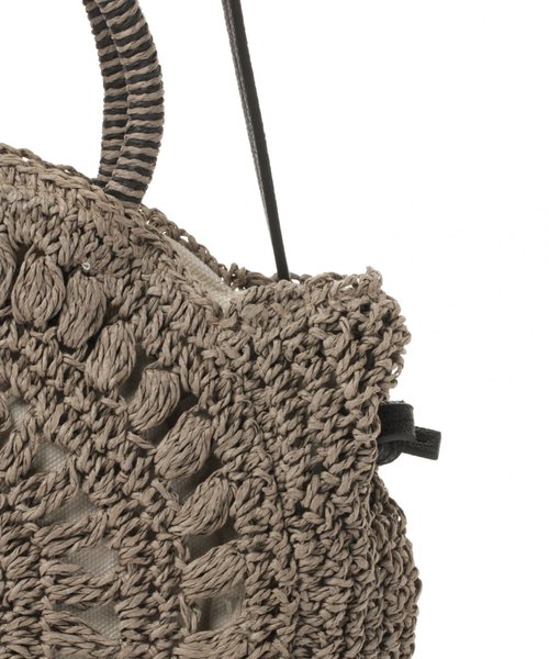 niko and...(ニコアンド)の「オリジナルラウンド2WAYショルダーバッグ(ショルダーバッグ・レディース・ナチュラル/ボルドー/グレー・0)」の6枚目の写真