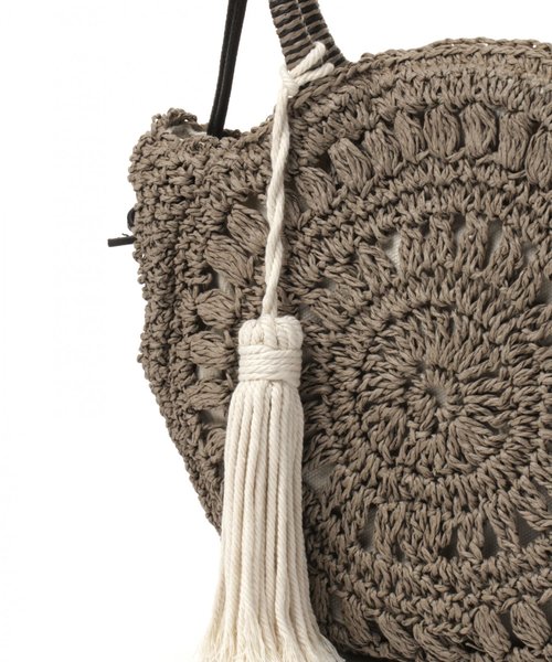 niko and...(ニコアンド)の「オリジナルラウンド2WAYショルダーバッグ(ショルダーバッグ・レディース・ナチュラル/ボルドー/グレー・0)」の12枚目の写真