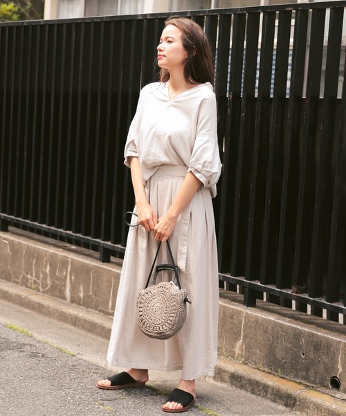 niko and...(ニコアンド)の「オリジナルラウンド2WAYショルダーバッグ(ショルダーバッグ・レディース・ナチュラル/ボルドー/グレー・0)」の22枚目の写真