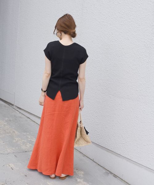 SHIPS(シップス)の「ワッフルヘンリーネックプルオーバー◇(Tシャツ/カットソー・レディース・ブラック/ブラウン/ライトグリーン・ONE SIZE)」の10枚目の写真