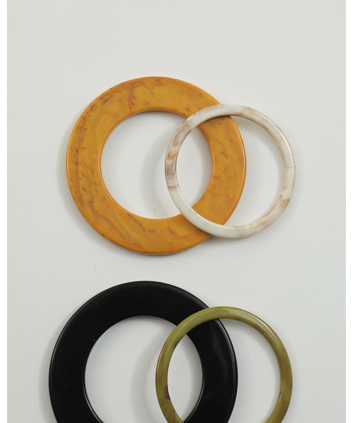 TODAYFUL（トゥデイフル）の「アソートバングルセット（バングル/リストバンド・レディース・ブラック/マスタード・FREE）」の10枚目の写真