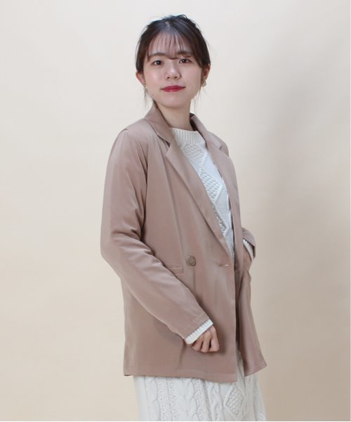 ASTORIA ODIER(アストリアオディール)の「テーラードジャケット(テーラードジャケット・レディース・ブラック/モカ/ブルー/キャメル・MEDIUM)」の4枚目の写真