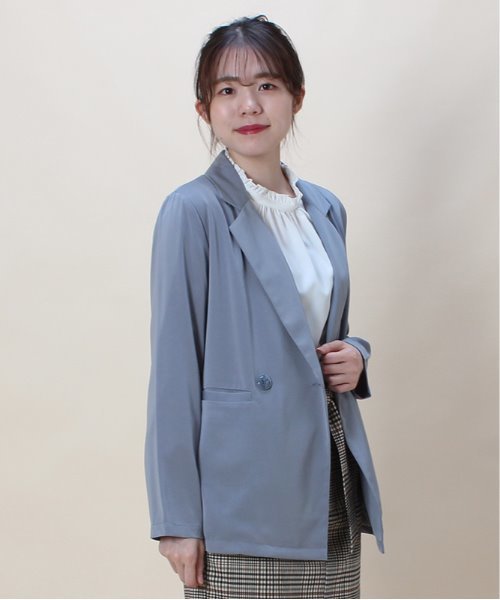 ASTORIA ODIER(アストリアオディール)の「テーラードジャケット(テーラードジャケット・レディース・ブラック/モカ/ブルー/キャメル・MEDIUM)」の1枚目の写真