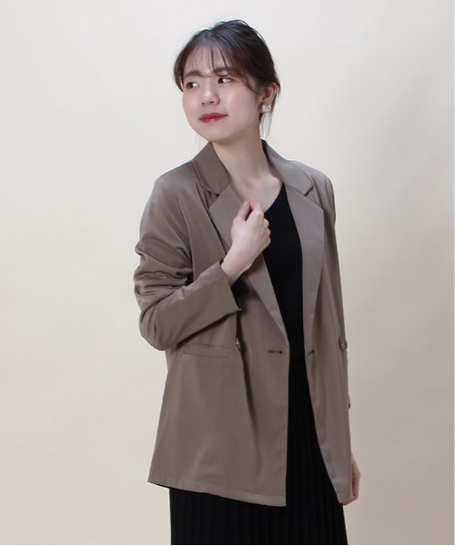 ASTORIA ODIER(アストリアオディール)の「テーラードジャケット(テーラードジャケット・レディース・ブラック/モカ/ブルー/キャメル・MEDIUM)」の3枚目の写真