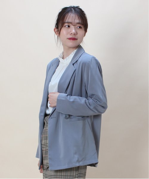 ASTORIA ODIER(アストリアオディール)の「テーラードジャケット(テーラードジャケット・レディース・ブラック/モカ/ブルー/キャメル・MEDIUM)」の12枚目の写真