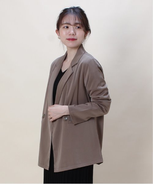 ASTORIA ODIER(アストリアオディール)の「テーラードジャケット(テーラードジャケット・レディース・ブラック/モカ/ブルー/キャメル・MEDIUM)」の18枚目の写真