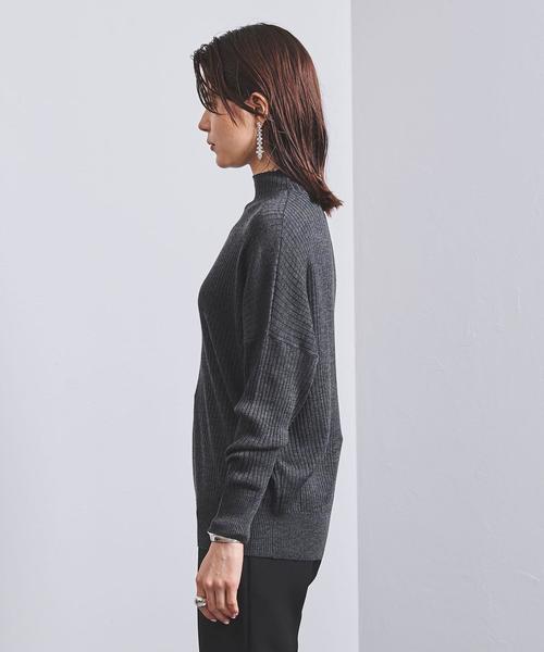 ユナイテッドアローズ UAB W/S/CA ボートネック ドルマンニット グレー UNITED ARROWS - ユナイテッドアローズ UAB W/S/CA ボートネック