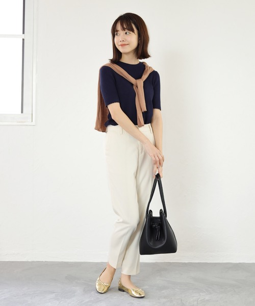 SESTO(セスト)の「柔らかギャザースクエアトゥバレエシューズパンプス(バレエシューズ・レディース・ホワイト/ブラック/ダークブラウン/シルバー/ゴールド/キャメル/レオパード/グレイッシュベージュ・22.5cm/23.5cm/24.5cm/25.5cm/23.0cm/24.0cm/22.0cm)」の12枚目の写真