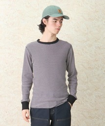 【 Healthknit / ヘルスニット 】 # ベーシックワッフルクルーネック長袖Tシャツ 602L SIP