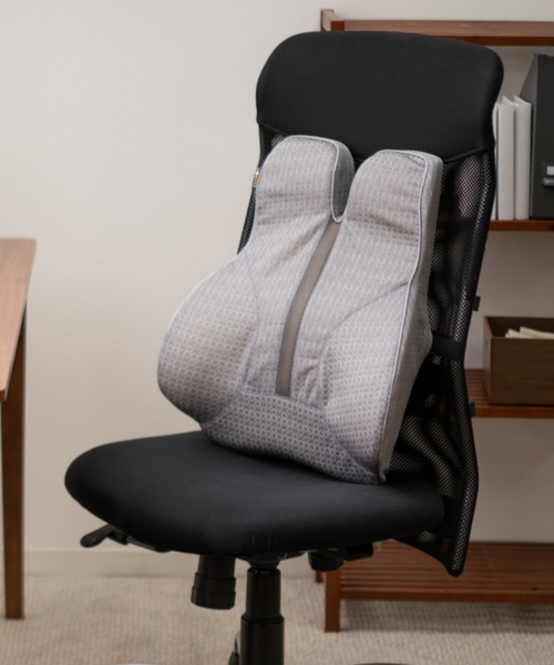 EMOOR(エムール)の「【Office Cushion】背クッション(クッション/クッションカバー)」|グレー