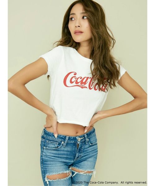 GYDA（ジェイダ）の「COCA-COLA ショートTシャツ（Tシャツ