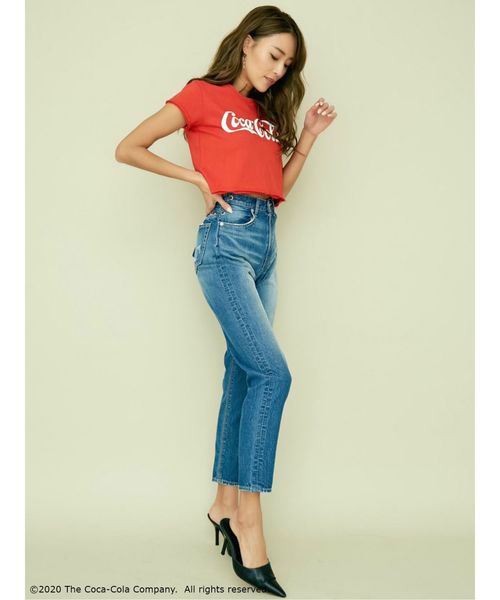 GYDA(ジェイダ)の「COCA-COLA ショートTシャツ(Tシャツ/カットソー・レディース・ブラック/ベージュ/レッド/オフホワイト・FREE)」の15枚目の写真