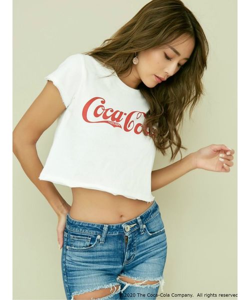 GYDA（ジェイダ）の「COCA-COLA ショートTシャツ（Tシャツ