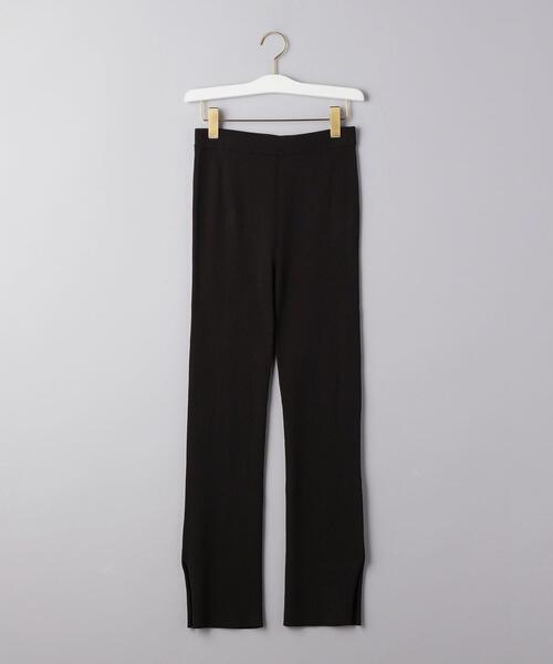 UNITED ARROWS(ユナイテッドアローズ)の「UWSC リブ スリット パンツ(レギンス/スパッツ・レディース・ベージュ/ブラック・38/36)」の3枚目の写真