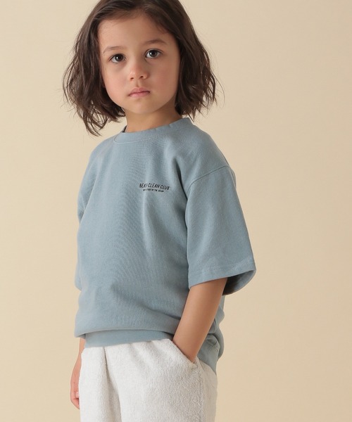 BAYFLOW(ベイフロー)の「【BEACH CLEAN CLUB(SURFRIDER)】5分袖フォトTee(KIDS)(Tシャツ/カットソー・キッズ・ベージュ/ホワイト/サックスブルー・XX-LARGE/SMALL/LARGE/X-LARGE/MEDIUM)」の15枚目の写真
