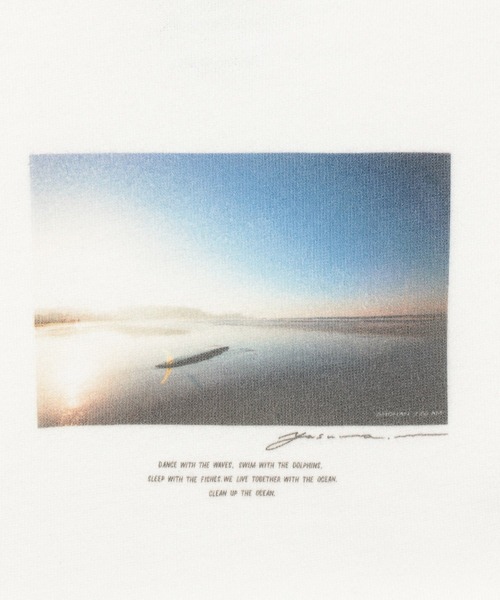 BAYFLOW(ベイフロー)の「【BEACH CLEAN CLUB(SURFRIDER)】5分袖フォトTee(KIDS)(Tシャツ/カットソー・キッズ・ベージュ/ホワイト/サックスブルー・XX-LARGE/SMALL/LARGE/X-LARGE/MEDIUM)」の14枚目の写真