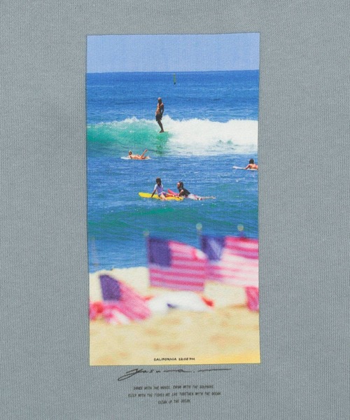 BAYFLOW(ベイフロー)の「【BEACH CLEAN CLUB(SURFRIDER)】5分袖フォトTee(KIDS)(Tシャツ/カットソー・キッズ・ベージュ/ホワイト/サックスブルー・XX-LARGE/SMALL/LARGE/X-LARGE/MEDIUM)」の17枚目の写真