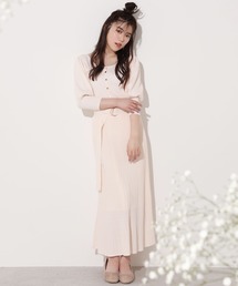 one after another NICE CLAUP | 前後２Wayニットセットアップ(ワンピース)