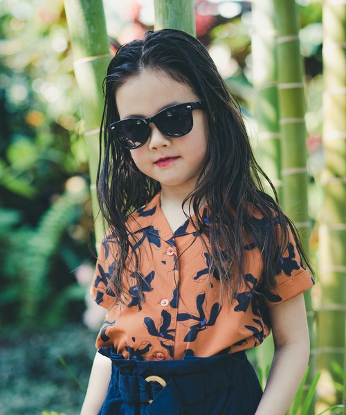 RADCHAP(ラッドチャップ)の「半袖開襟ブラウス(シャツ/ブラウス・キッズ・グリーン/オレンジ・90cm/150cm/100cm/110cm/140cm/130cm/120cm)」の7枚目の写真