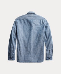 RRL ダブルアールエル ワークベスト　シャンブレー　インディゴ　デニム　藍染め RRL ダブルアールエル デニム ジレ ベスト エイジング 加工