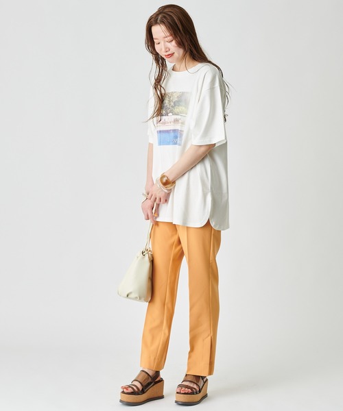 mystic(ミスティック)の「POOL Tシャツ(Tシャツ/カットソー・レディース・チャコールグレー/ベージュ/オフホワイト・FREE)」の5枚目の写真