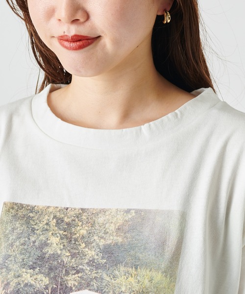 mystic(ミスティック)の「POOL Tシャツ(Tシャツ/カットソー・レディース・チャコールグレー/ベージュ/オフホワイト・FREE)」の7枚目の写真