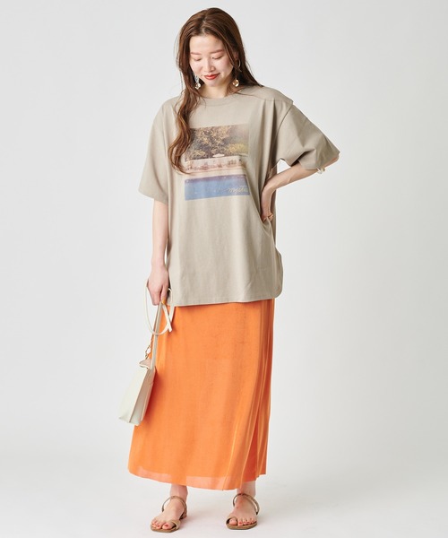 mystic(ミスティック)の「POOL Tシャツ(Tシャツ/カットソー・レディース・チャコールグレー/ベージュ/オフホワイト・FREE)」の15枚目の写真