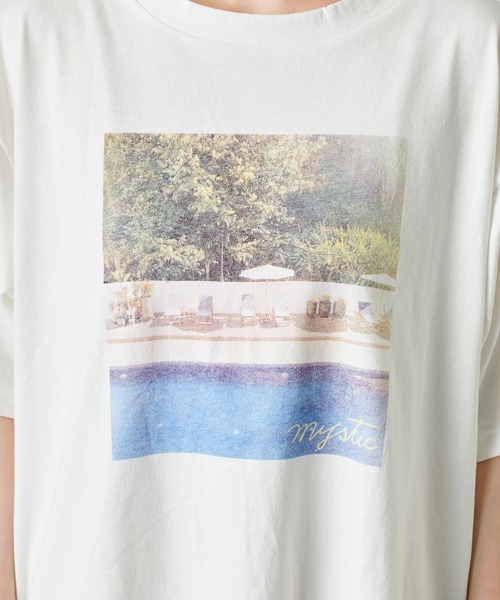 mystic(ミスティック)の「POOL Tシャツ(Tシャツ/カットソー・レディース・チャコールグレー/ベージュ/オフホワイト・FREE)」の10枚目の写真