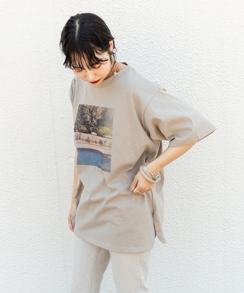 mystic(ミスティック)の「POOL Tシャツ(Tシャツ/カットソー・レディース・チャコールグレー/ベージュ/オフホワイト・FREE)」の21枚目の写真