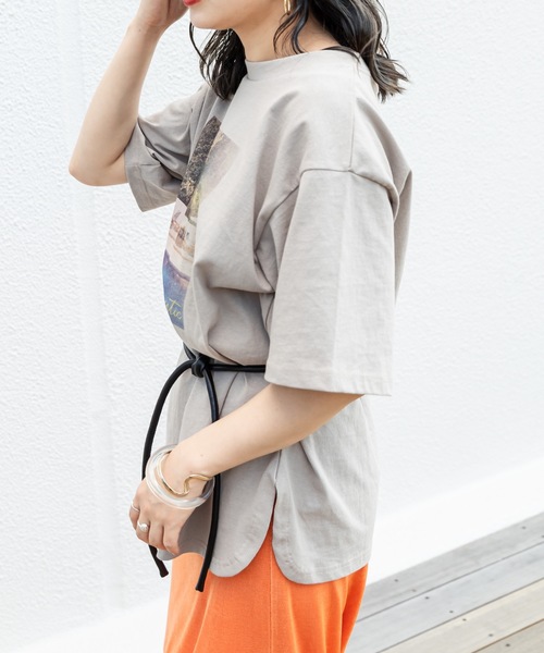 mystic(ミスティック)の「POOL Tシャツ(Tシャツ/カットソー・レディース・チャコールグレー/ベージュ/オフホワイト・FREE)」の20枚目の写真