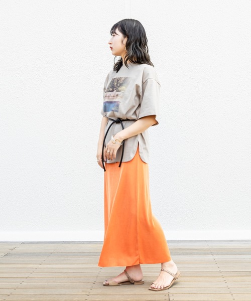 mystic(ミスティック)の「POOL Tシャツ(Tシャツ/カットソー・レディース・チャコールグレー/ベージュ/オフホワイト・FREE)」の18枚目の写真