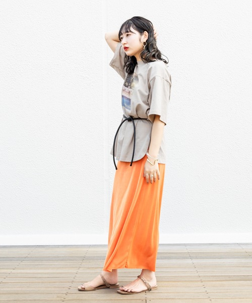 mystic(ミスティック)の「POOL Tシャツ(Tシャツ/カットソー・レディース・チャコールグレー/ベージュ/オフホワイト・FREE)」の17枚目の写真