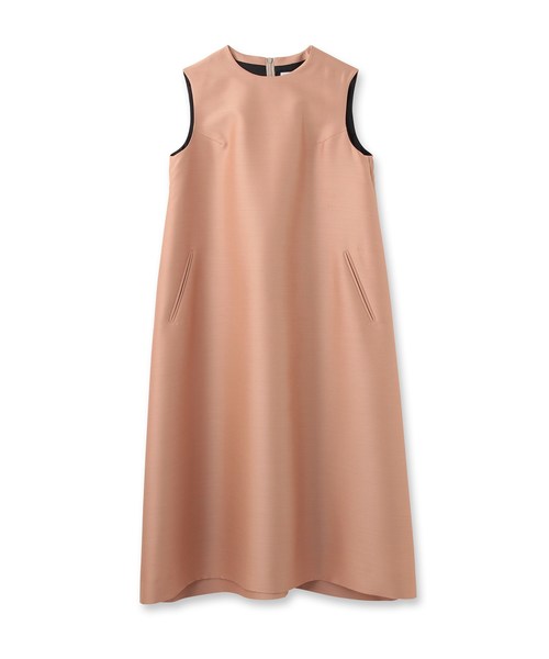 セール Robelite Co ローベリイテアンドシーオー ウールシルクツイルaラインワンピース ワンピース Dressterior ドレステリア のファッション通販 Zozotown